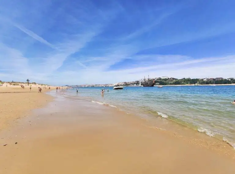 Playa del puntal santander somo como ir how to get Hiszpania cantabrie kantabria kantabrien cantabria hicantabria somo plaże przyjazne psom w Santander